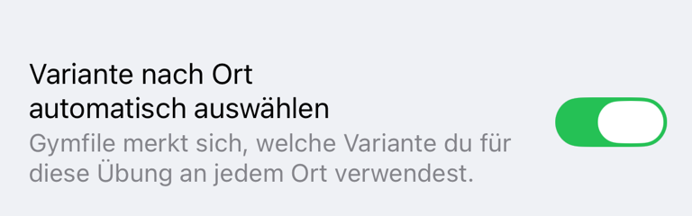Variation automatisch nach Ort auswählen
