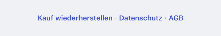„Kauf wiederherstellen“ auf dem Pro-Bildschirm