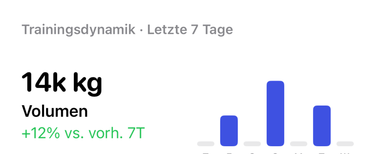 Trainingsdynamik-Widget