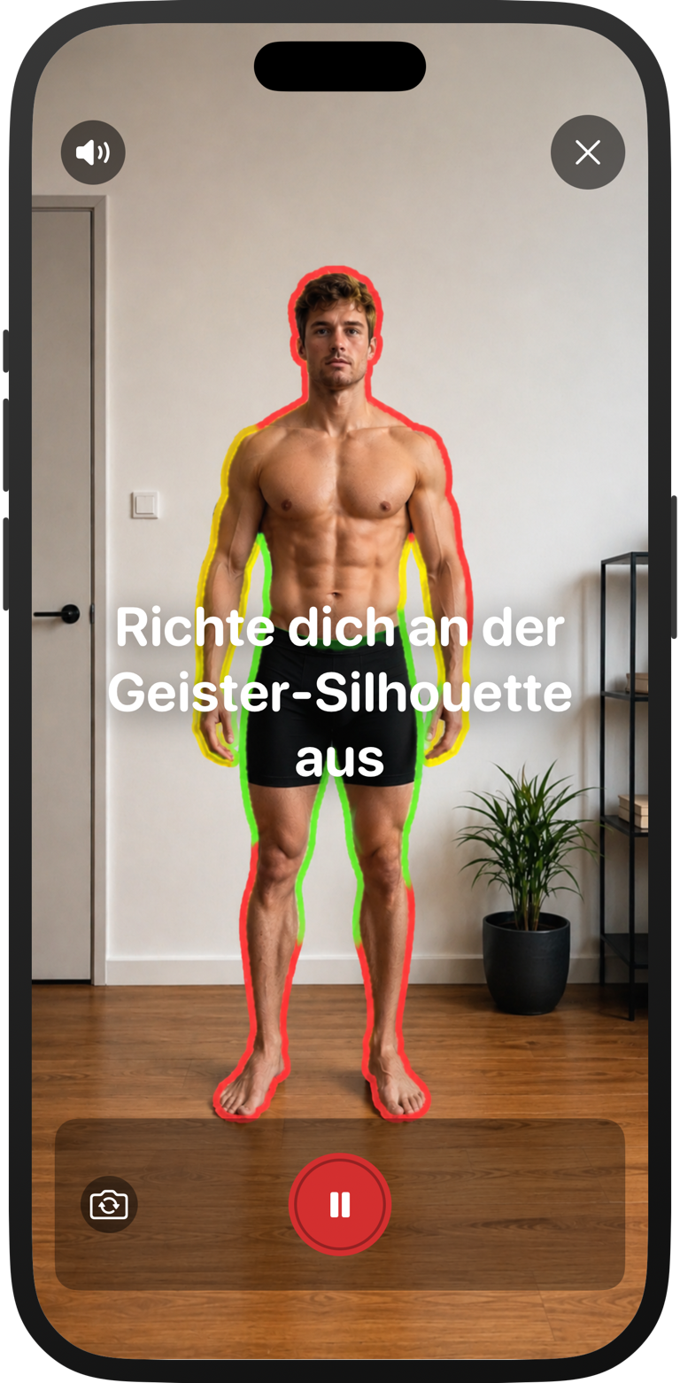 Nutze geführte Ausrichtung für ein einheitliches Fortschrittsfoto
