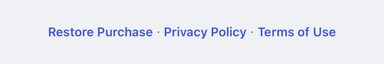 Restore Purchase on the Pro screen