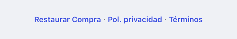Restaurar compra en la pantalla Pro