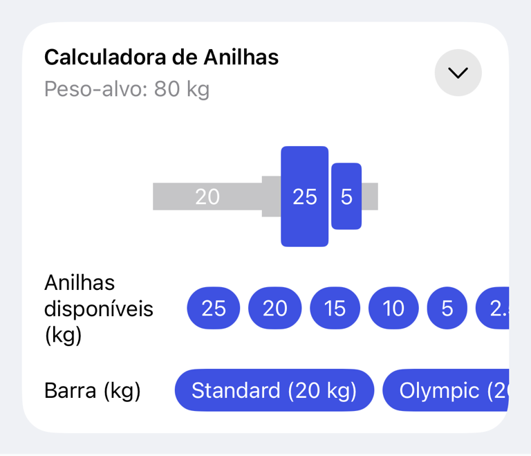 Calculadora de anilhas