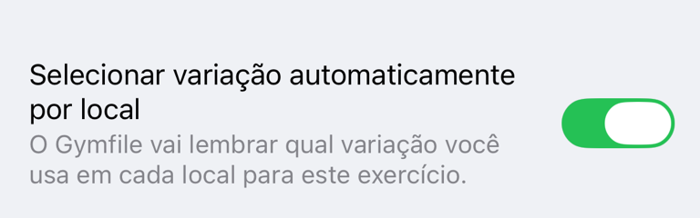 Selecionar variação automaticamente por local