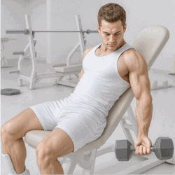 Dumbbell Alternate Incline Bicep Curl