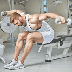Dumbbell Bent-Over Reverse Flyes