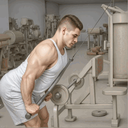 Cable Lat Pushdown with Rope