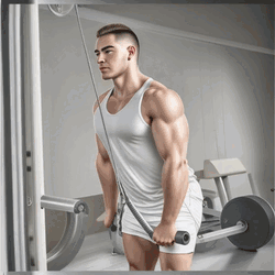 Cable Triceps Pushdown with Rope