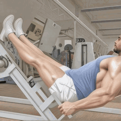 Calf Press on Leg Press Machine