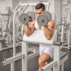 Dumbbell Preacher Hammer Curl