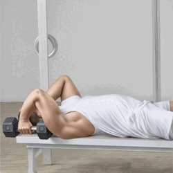 Dumbbell Rolling Triceps Extension