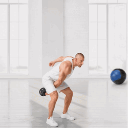 Kettlebell Umsetzen und Drücken