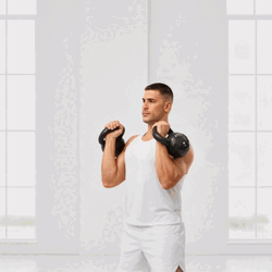 Kettlebell Schulterdrücken