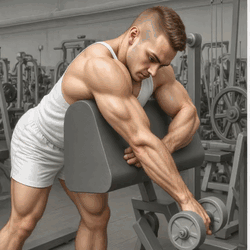 One-Arm Dumbbell Preacher Bicep Curl