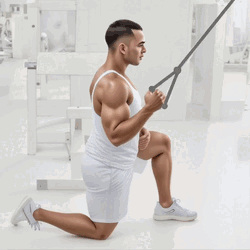 One-Arm Kneeling Cable Lat Pulldown