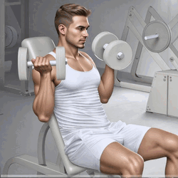 Seated Dumbbell Bicep Curl