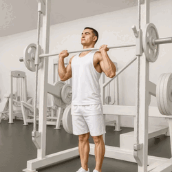 Smith Machine Standing Shoulder Press