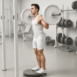 Barbell Standing Calf Raise